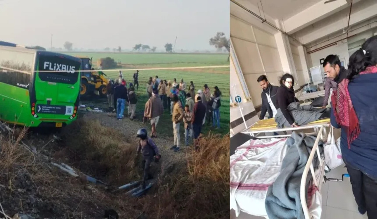 Delhi-Indore bus accident: अग्र मालवा में बस पलटी, 20 घायल, एक लड़की की मौत, पुलिस ने दर्ज किया मामला