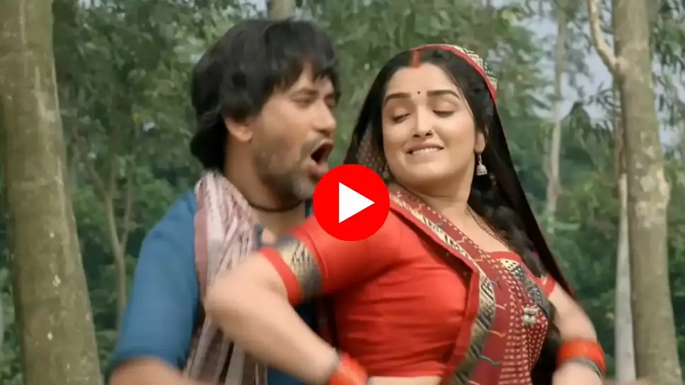 Bhojpuri Song 'Maroon Color Sariya' shows a different style of Nirhua-Amrapali Dubey, Desi chemistry wins the hearts of people