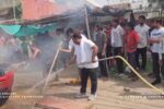 Haryana News: रोहतक में कार जलने की घटना कैमरे में कैद, ड्राइवर की बहादुरी की सराहना