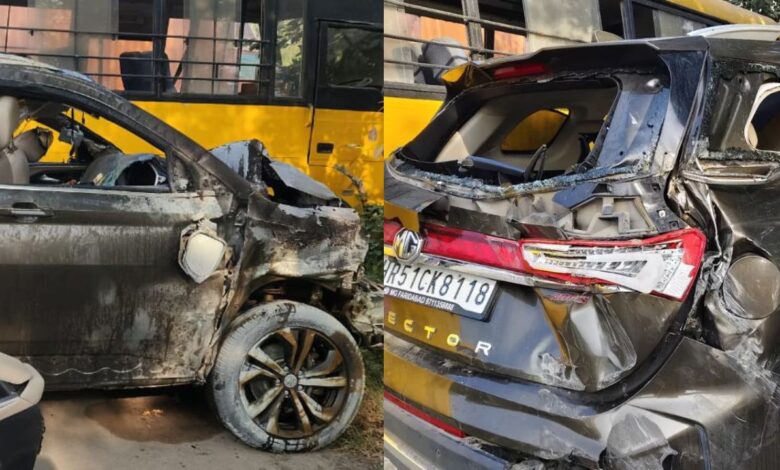 Faridabad Accident: हाईवे पर भयानक हादसा! हेक्टर और अर्टिगा की टक्कर में जिंदा जल गई जिंदगियां