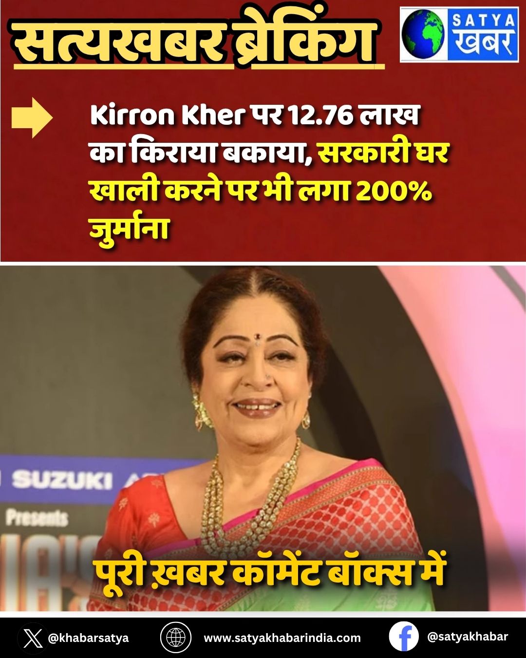 Kirron Kher ?? 12.76 ??? ?? ?????? ?????, ?????? ?? ???? ???? ?? ?? ??? 200% ????????