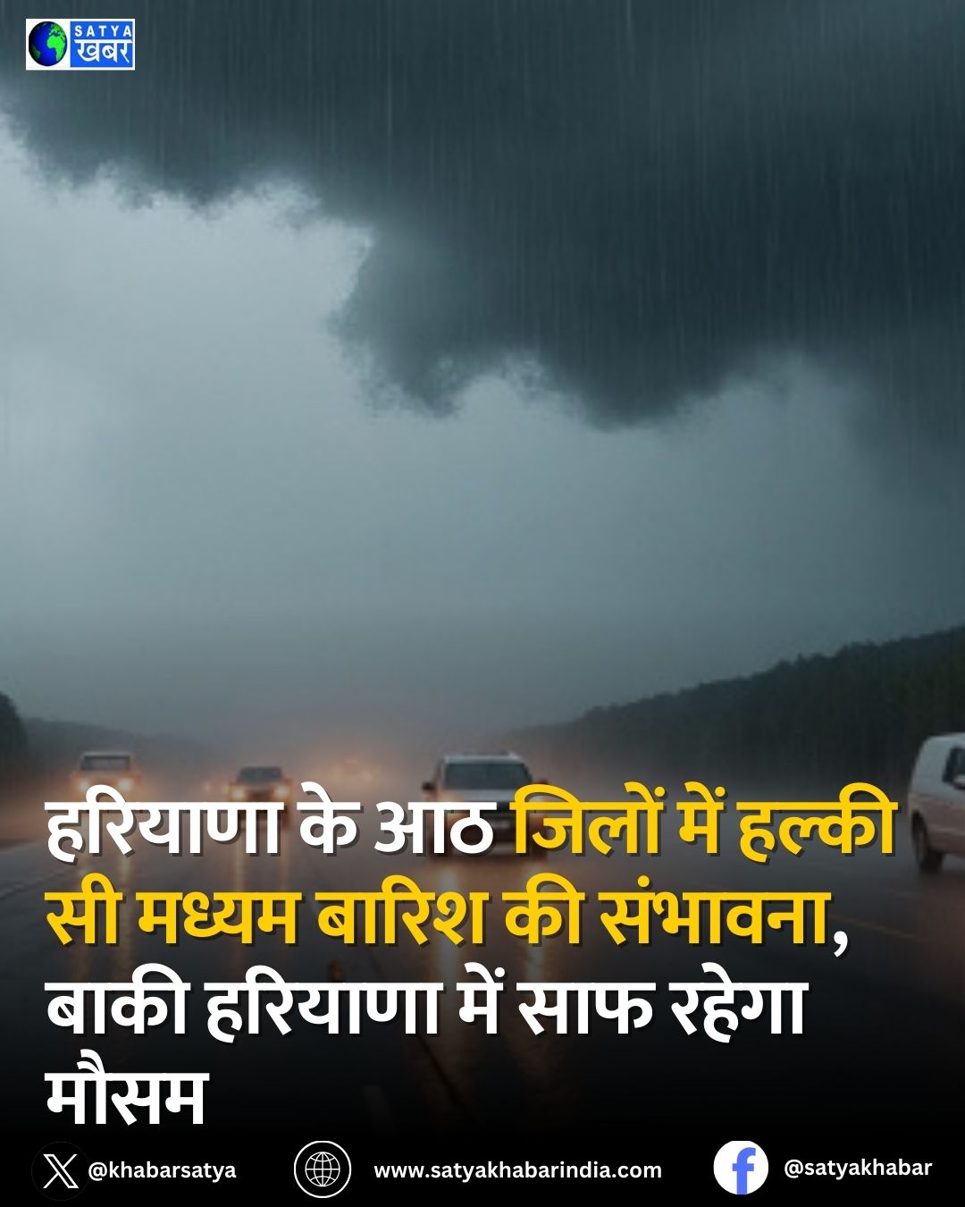 Haryana Weather: हरियाणा के आठ जिलों में हल्की सी मध्यम बारिश की संभावना, बाकी हरियाणा में साफ रहेगा मौसम
