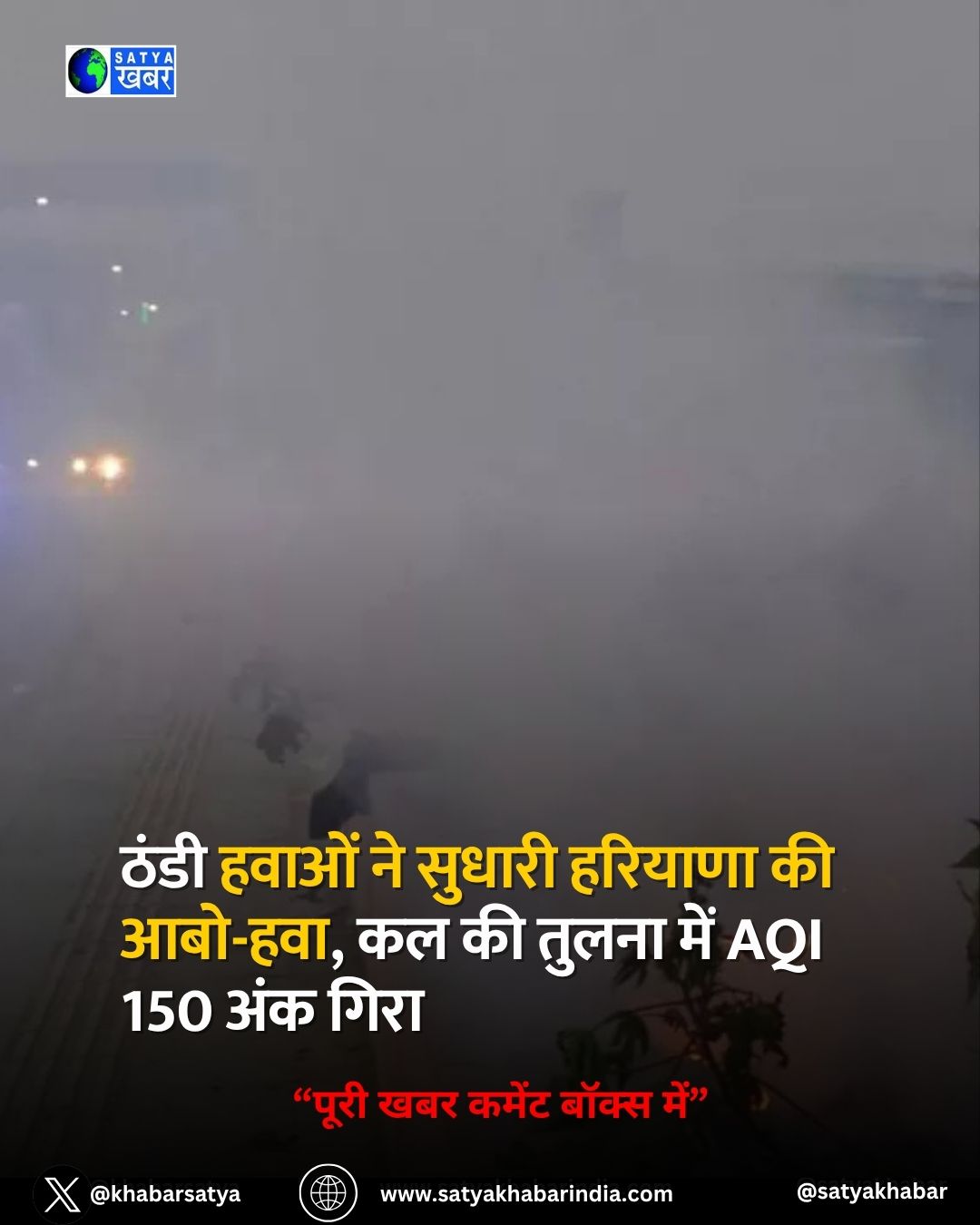 Haryana Weather: ???? ????? ?? ?????? ??????? ?? ???-???, ?? ?? ????? ??? AQI 150 ??? ????