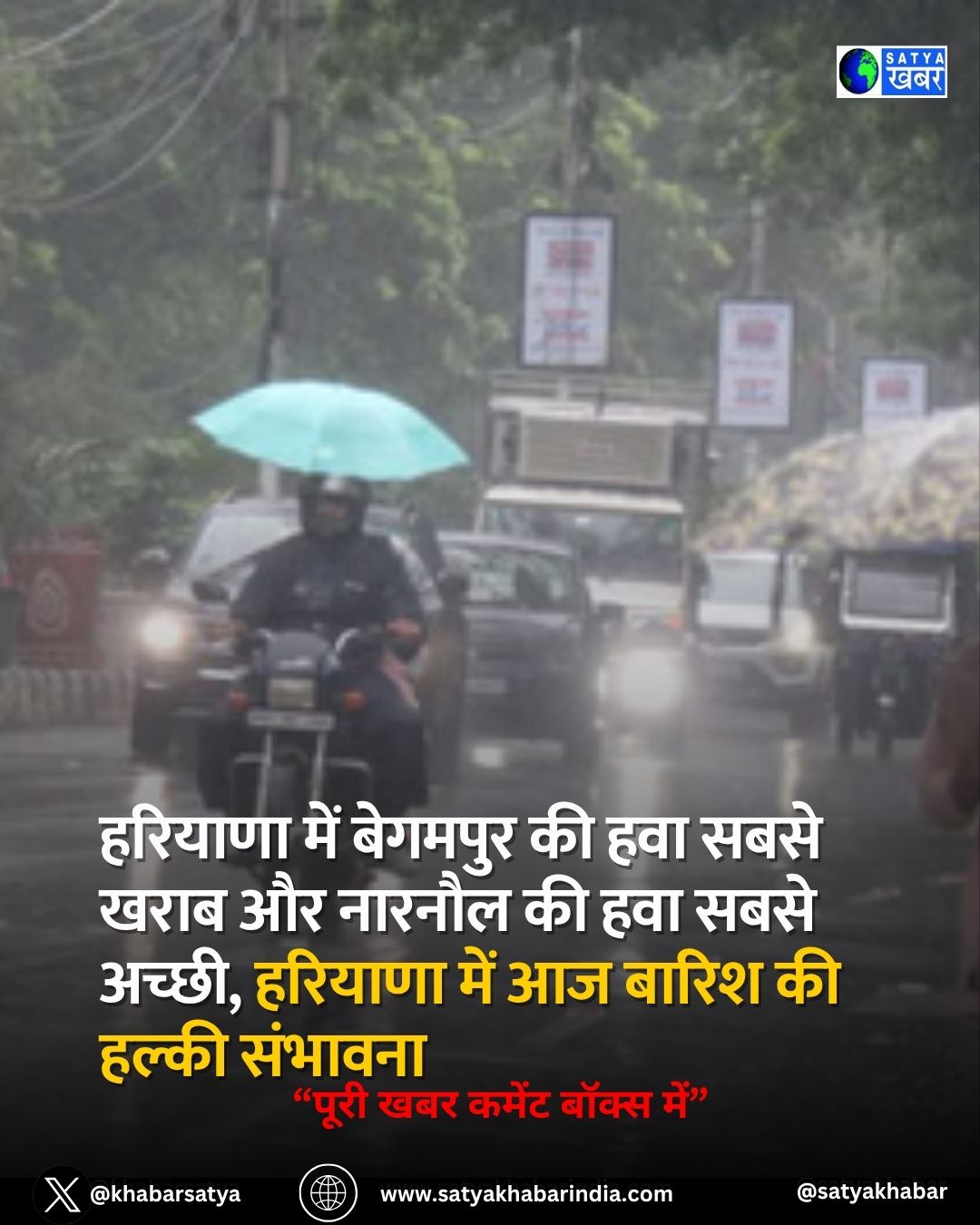 Haryana Weather: हरियाणा में बेगमपुर की हवा सबसे खराब और नारनौल की हवा सबसे अच्छी, हरियाणा में आज बारिश की हल्की संभावना