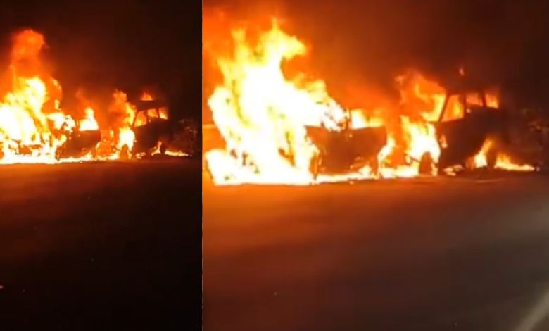 Greater Noida: यमुना एक्सप्रेसवे पर भयंकर सड़क हादसा, दो कारें भिड़कर आग की लपटों में लिपटी