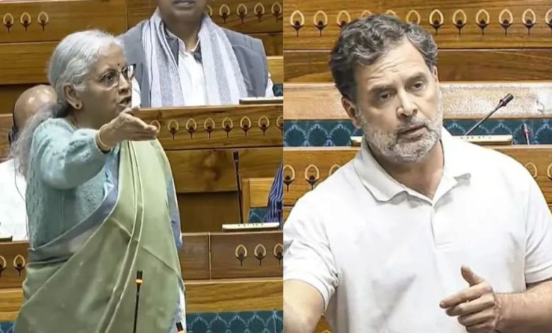 निर्मला सीतारमण ने राहुल गांधी पर जमकर किया हमला, कहा कांग्रेस ने ही देश को बेचा