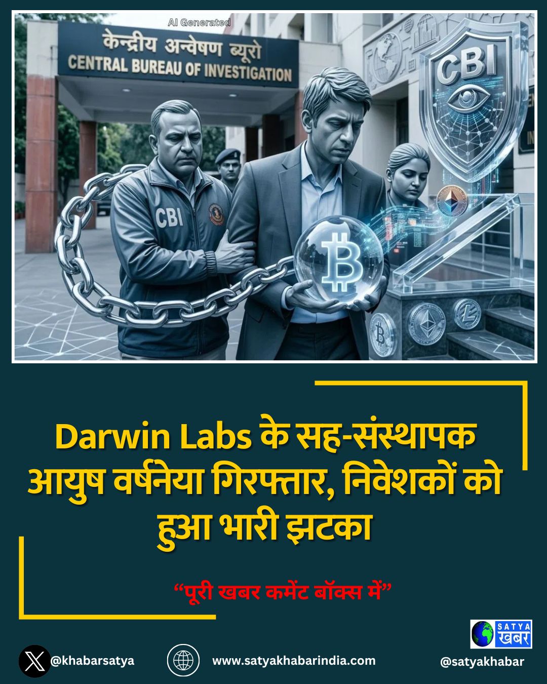 Darwin Labs के सह-संस्थापक आयुष वर्षनेया गिरफ्तार, निवेशकों को हुआ भारी झटका