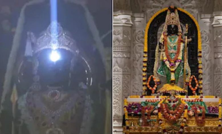 रामनवमी पर अयोध्या में रामलला का सूर्य तिलक चार मिनट तक दिखा दिव्य दृश्य
