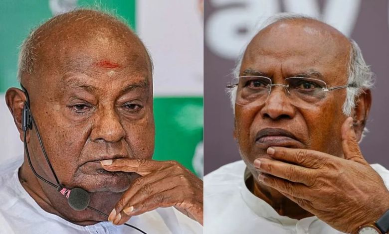 देवगौड़ा ने कांग्रेस को कहा 'मजबूरी की शादी', भाजपा संग गठबंधन की ओर इशारा