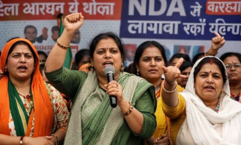पटना में महिला आरक्षण पर सियासी घमासान, आज गांधी मैदान में एनडीए का बड़ा शक्ति प्रदर्शन