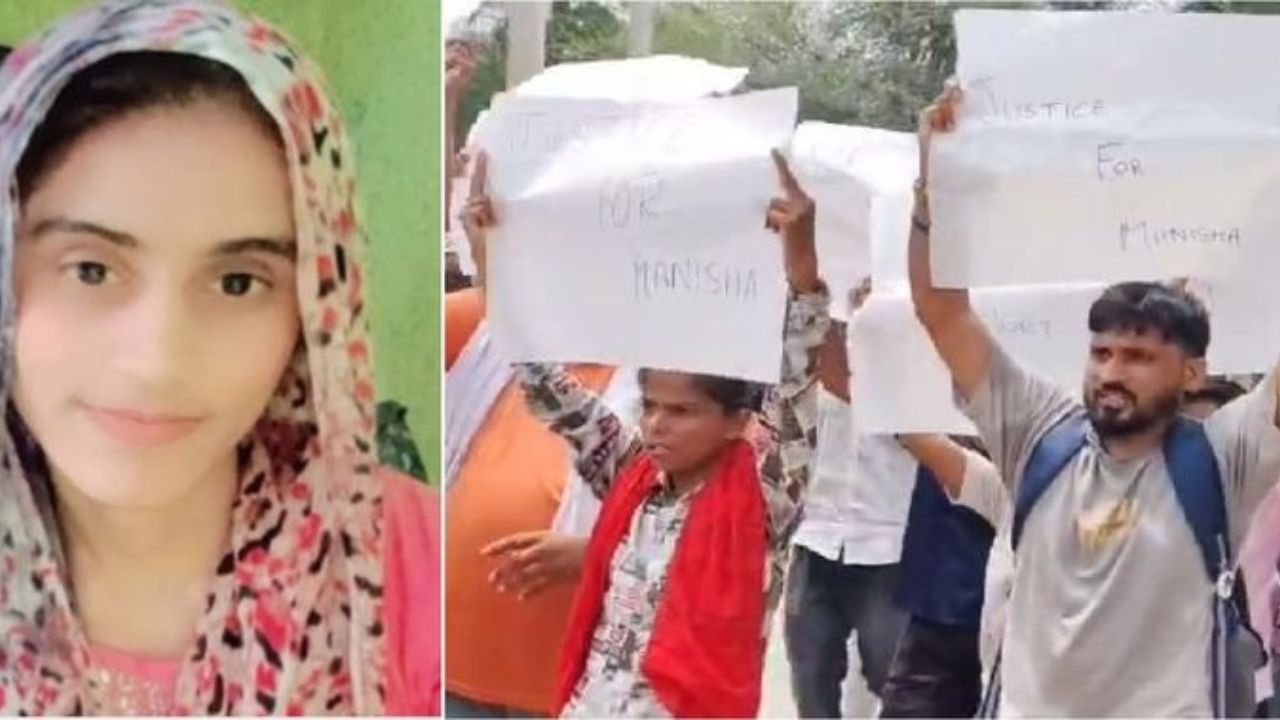18 वर्षीय अध्यापिका मनीषा हत्याकांड की हत्या के मामले में भिवानी जिले की मंडियों में बाजार बंद, लोगों ने निकाली कैंडल मार्च