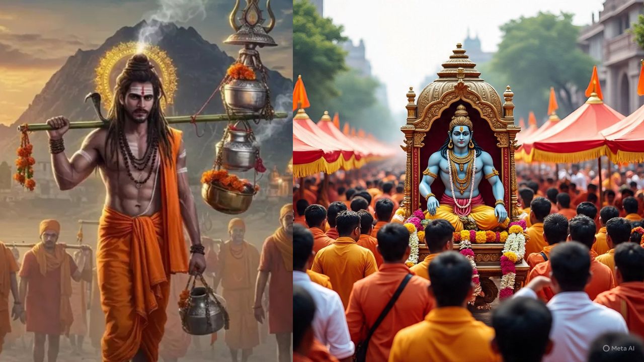 Kanwar Yatra: рднрдХреНрддрд┐ рдХреА рд░рд╛рд╣ рдкрд░ рдЪрд▓рдиреЗ рд╡рд╛рд▓реЗ рдХрд╛рдВрд╡рдбрд╝рд┐рдпреЗ, рджреЗрд╢ рдХреА рд╕рд╛рдВрд╕реНрдХреГрддрд┐рдХ рд╢рдХреНрддрд┐ рдХрд╛ рдкреНрд░рддреАрдХ
